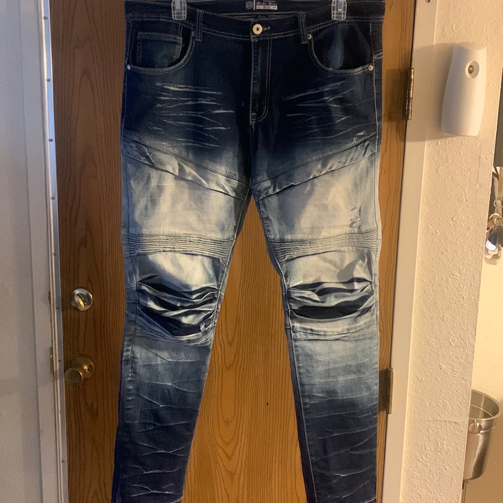 USED Bleecker Mercer Mens 38/32 Jeans Skinny Jeans